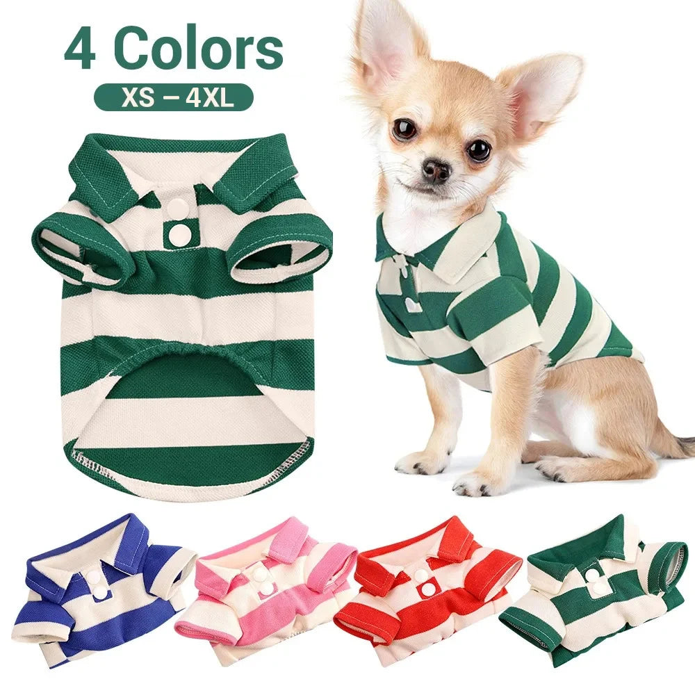 Striped Collard Dog Shirt