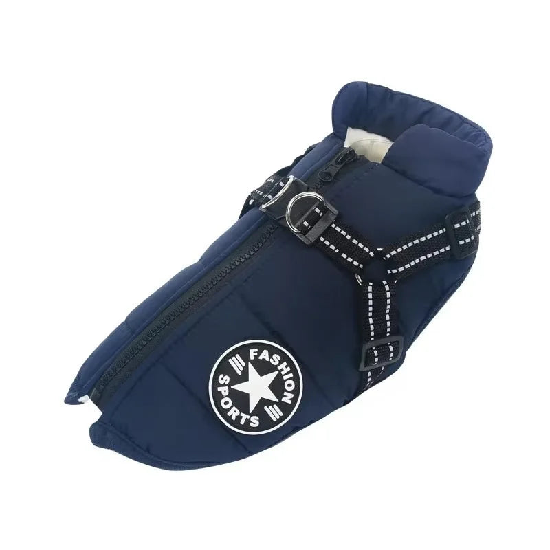 Waterproof Dog Jacket W/ Harness