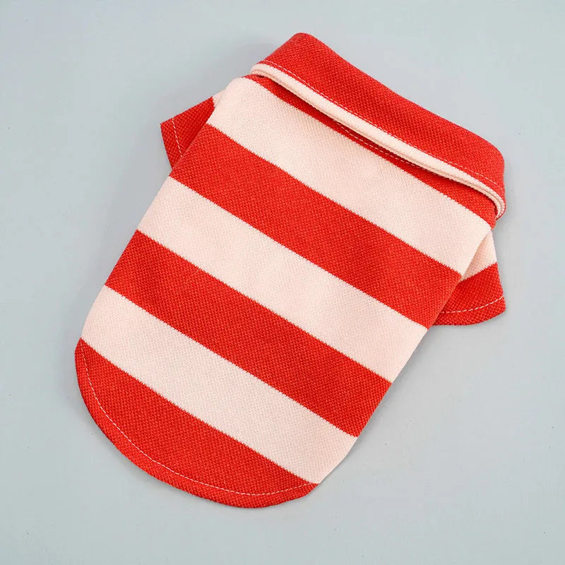 Striped Collard Dog Shirt