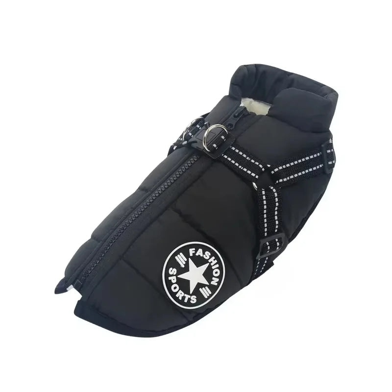 Waterproof Dog Jacket W/ Harness