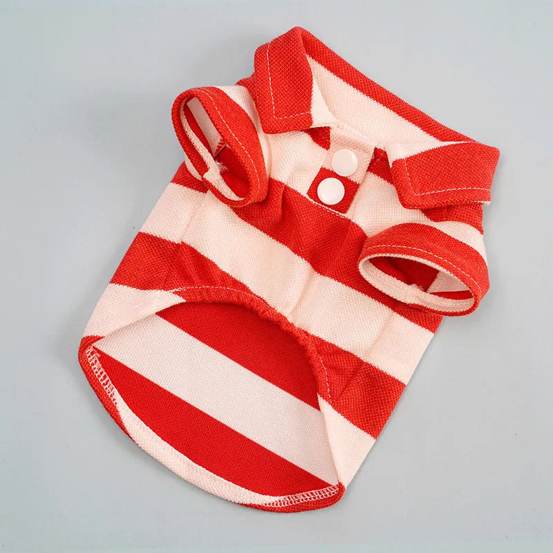 Striped Collard Dog Shirt
