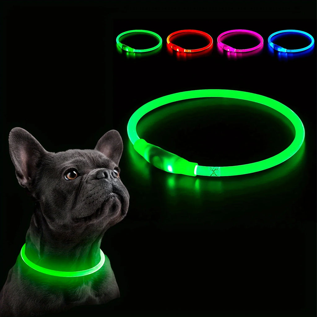 LED Light Dog Collar|USB Rechargeable