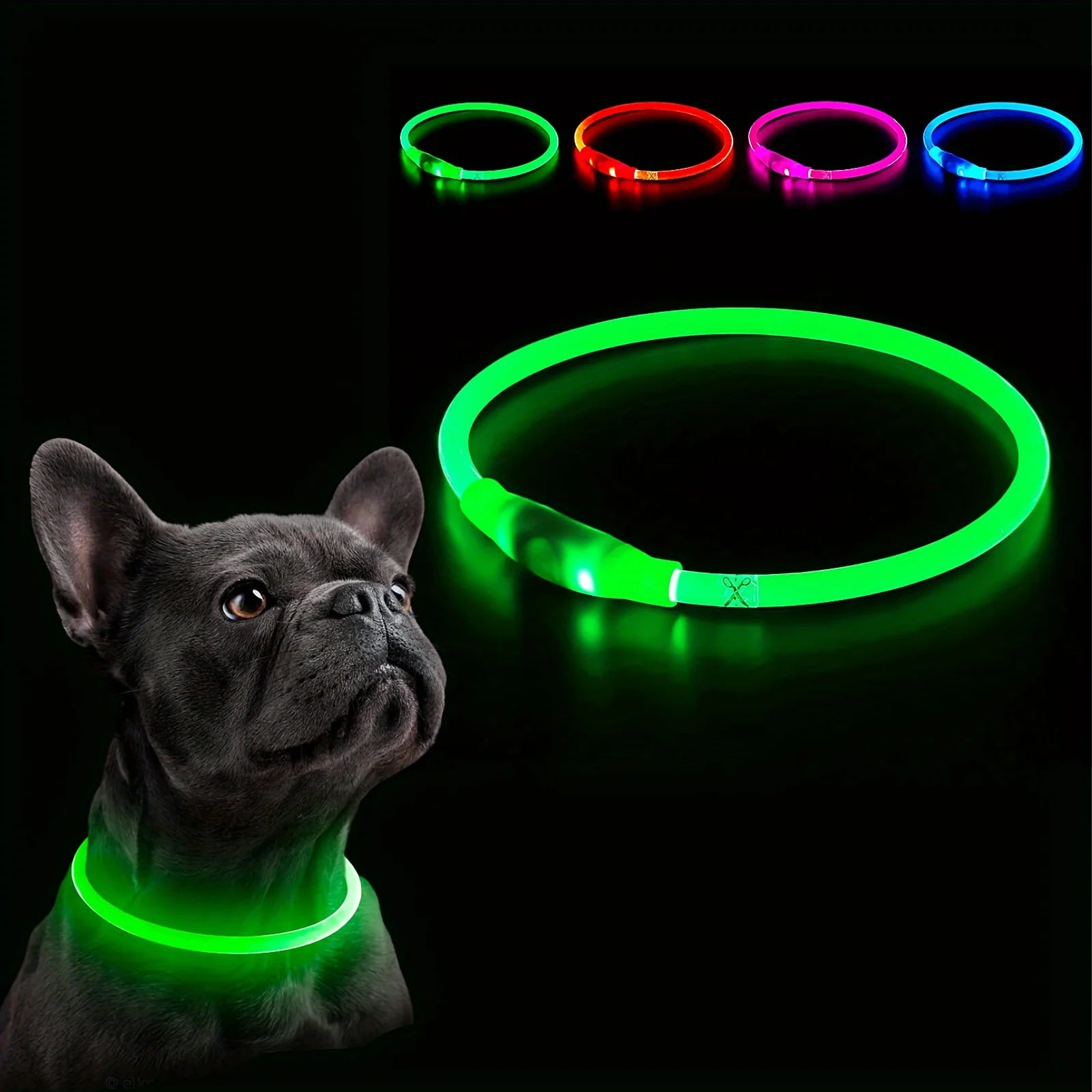 LED Light Dog Collar|USB Rechargeable