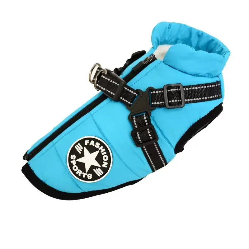 Waterproof Dog Jacket W/ Harness