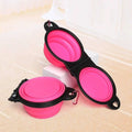 2 in 1 Collapsible Dog Travel Double Bowl