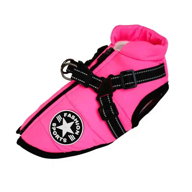 Waterproof Dog Jacket W/ Harness